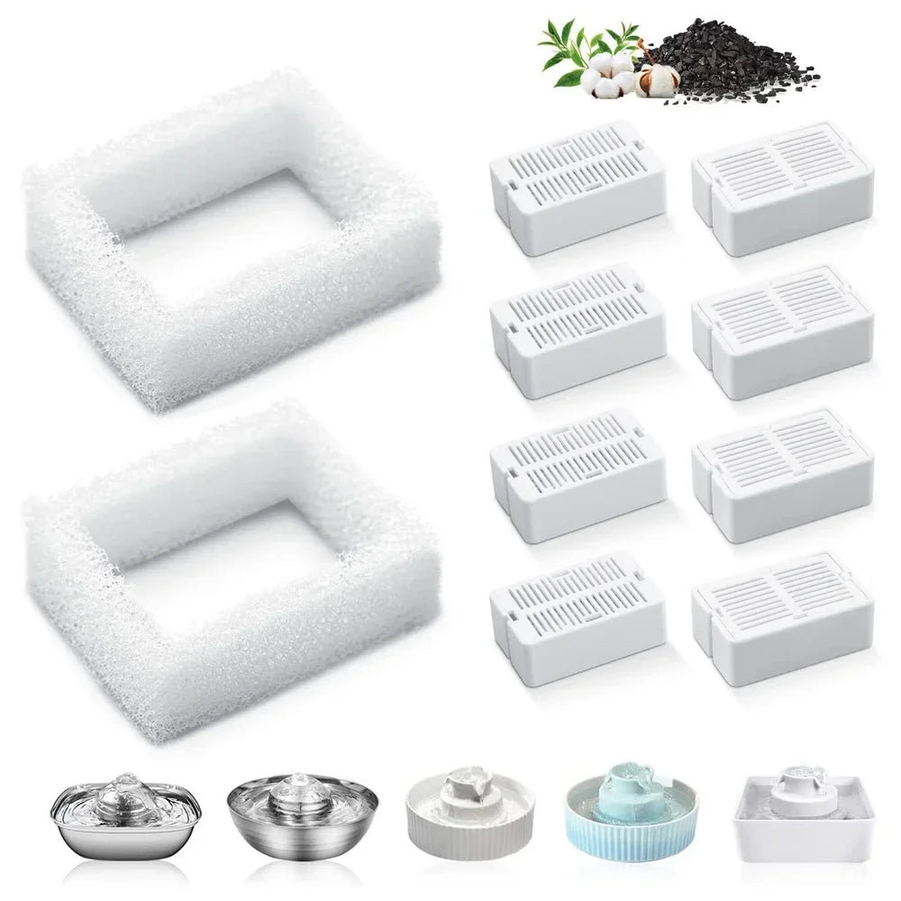 2L Stainless Steel Low Noise Cat Water Fountain