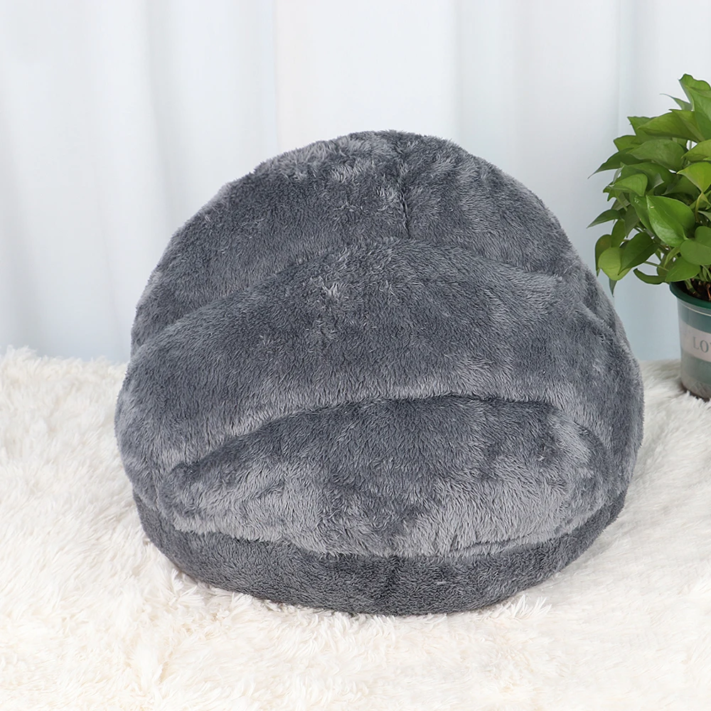 Ultra soft calming bed for cats seen from the back.
