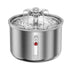 2L stainless steel  cat water fountain with a flower shaped nozzle