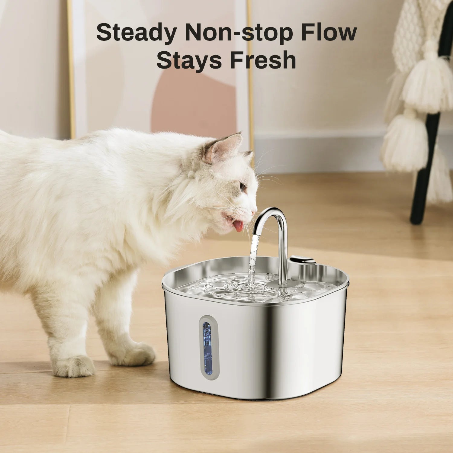 2.2L Stainless Steel Cat Water Fountain