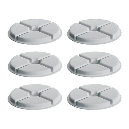 Set of 6 filters for ceramic water fountain for pets displayed on a white background.