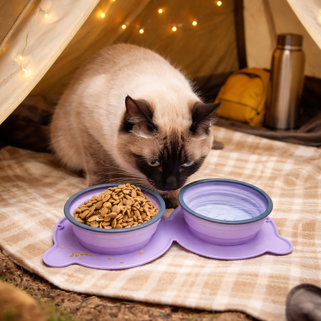 Silicone Folding Travel Pet Bowl